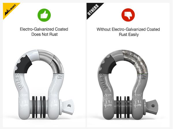 Nilight 2 Pack 3/4" D-Ring Shackle with 7/8" Screw Pin 41,887lbs Break Strength, Heavy Duty Off Road Recovery Shackle with Isolators Washers for Use with Tow Strap, Winch, Off-Road Jeep Truck Vehicle Atv Car Accessories Nilight 2 Pack 3/4" D-Ring Shackle with 7/8" Screw Pin 41,887lbs Break Strength, Heavy Duty Off Road Recovery Shackle with Isolators Washers for Use with Tow Strap, Winch, Off-Road Jeep Truck Vehicle Atv Car Accessories