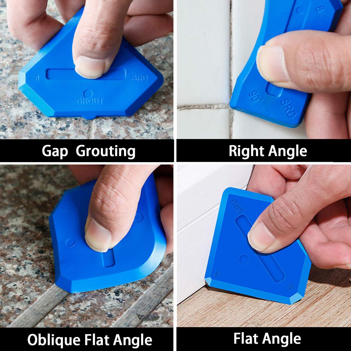 3 in 1 Silicone Caulking Tools(Stainless Steelhead), Sealant Finishing Tool Grout Scraper, Reuse and Replace 4 Silicone Pads, Great Tools for Kitchen Bathroom Window, Sink Joint, caulk remover tool 3 in 1 caulking finishing tools 3 in 1 Silicone Caulking Tools(Stainless Steelhead), Sealant Finishing Tool Grout Scraper, Reuse and Replace 4 Silicone Pads, Great Tools for Kitchen Bathroom Window, Sink Joint, caulk remover tool 3 in 1 caulking finishing tools