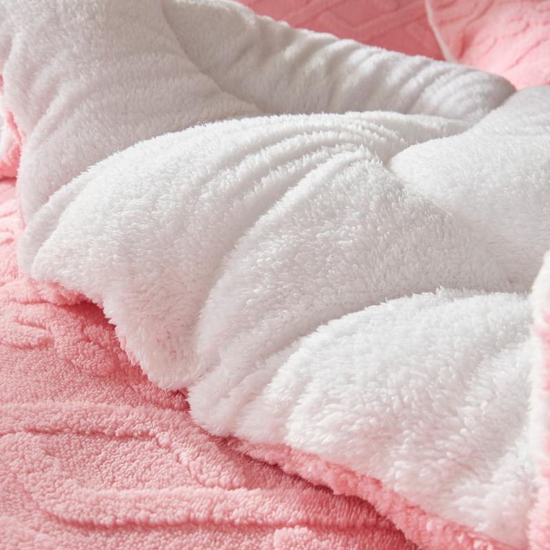 Cosybay Halloween Plush Sherpa comforter set Queen size(Twin size:2pcs),Heavyweight holiday bedding set,Cozy thick Snowflake comforter for Christmas,Luxurious 450g Milk Velvet reversible blanket with Pillowcases, Machine Washable, Bedroom Accessories