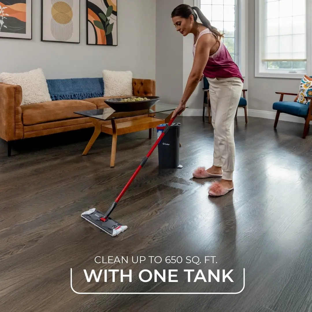 O-Cedar H2prO 2-Tank Wringing Chamber System Microfiber Sliding