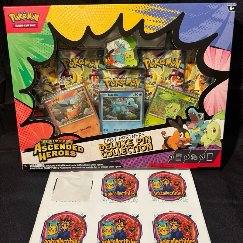 Pokemon Ascended Heroes First Partners Deluxe Pin Collection - TikTok Shop