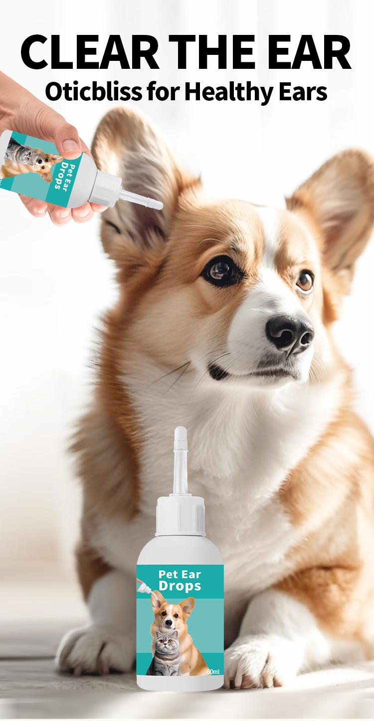 Dog Ear Cleaner Solution to Clean and Refresh Pet Ears, Softens and Clears Wax Buildup, Helps Eliminate Smelly Odor and Irritation, Safe for Routine Use on Dogs and Cats with Sensitive Ears.#TikTokshopBlackFriday