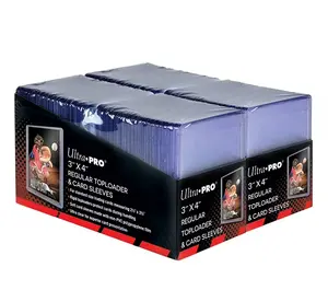 Clear Trading Card Toploaders & Soft Sleeves – 200 Count (Standard Size)