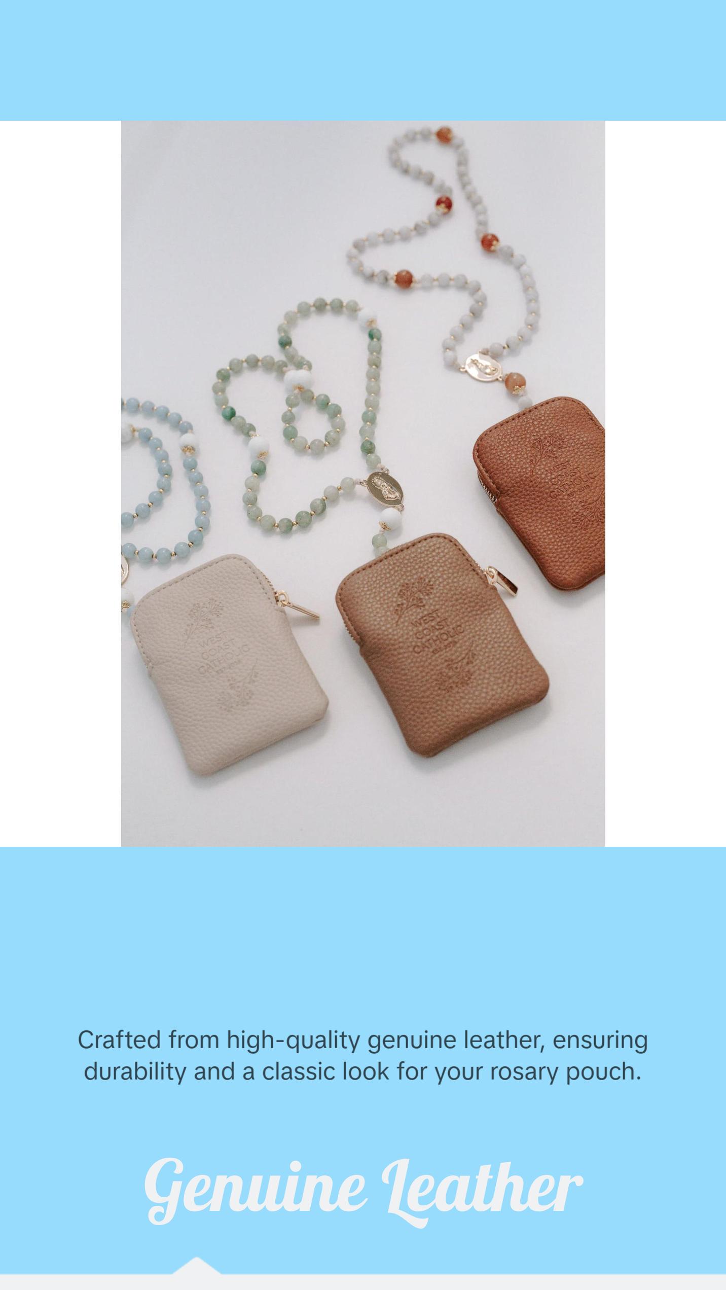 Leather Rosary Pouch