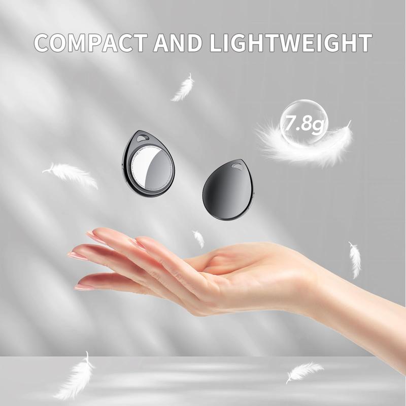 [Valentine's Day] Tukio Tx01 GPS Tracker(iOS Only) for Cars & Pets -Mini Clear Design, Weatherproof Case, Anti-Lost Device, Works with Apple Find My (iOS Only), No Monthly Fees, IP67 Waterproof, Replaceable Battery Remote