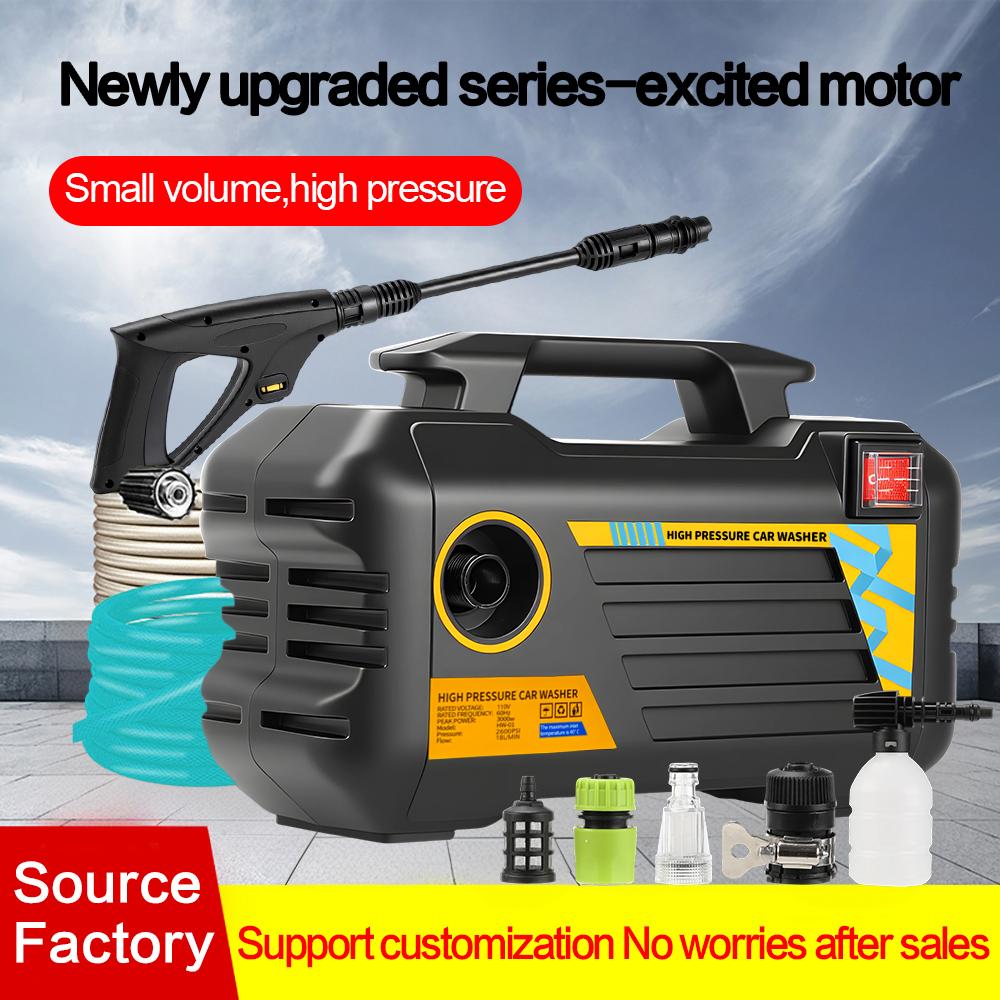 Joysync Electric Pressure Washer 2600 Max PSI 4.8 GPM Electric Powered Washers, Built-in Carry Handle, Detachable Foam Cannon, Pro-Style Wand,Nozzle Set, for Cars/Fences/Driveways/Home/Patios