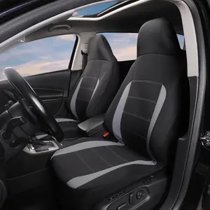 2-Piece Car Front Seat Covers Universal Fit Bucket Seat Covers Compatible with Airbags Automotive Interior Protection Accessories