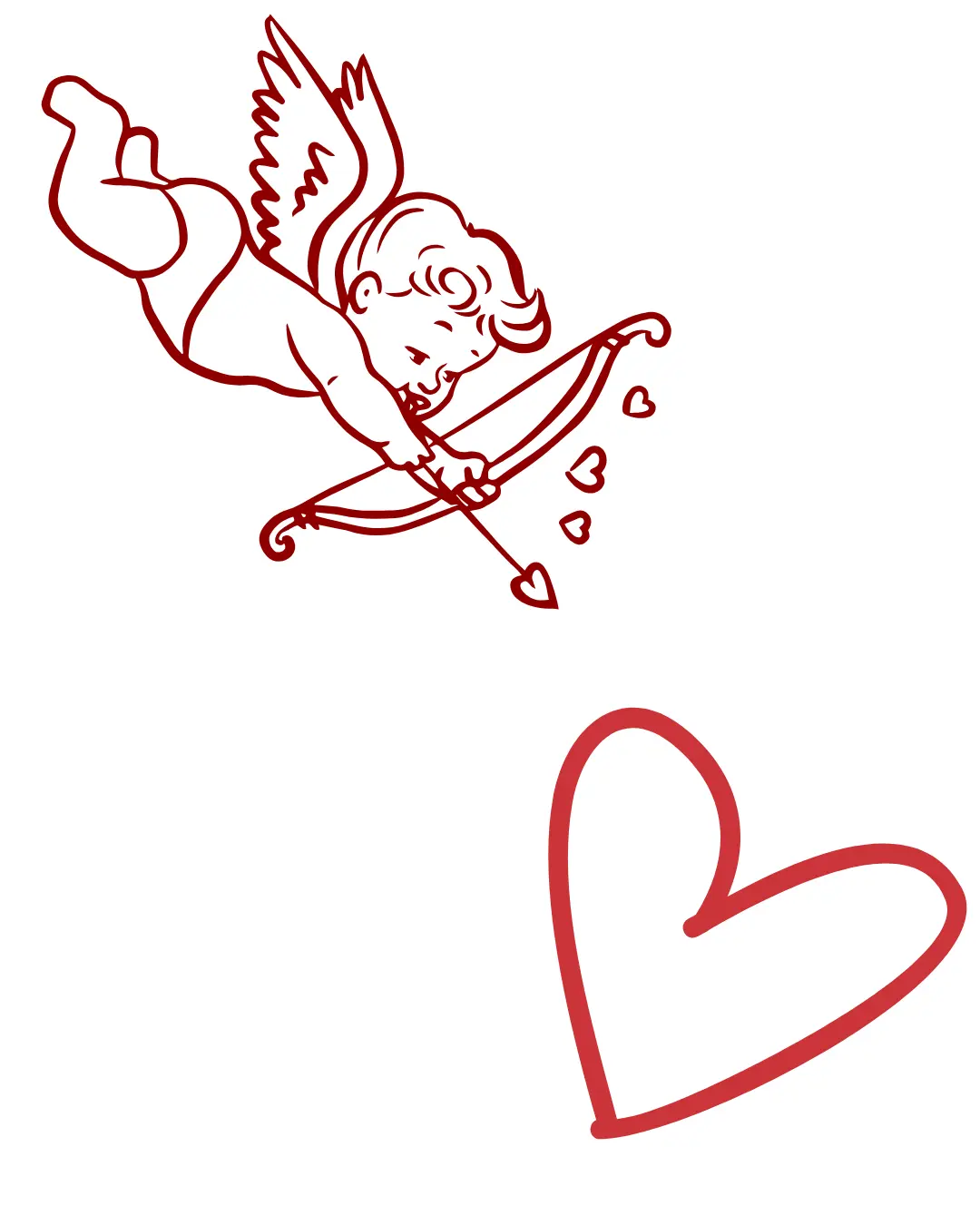 Cupid Cross Stitch Pattern - Sweet Cherub with Heart Design for Beginners - Easy-to-Read Symbols - Affordable Pricing - Perfect for Romance Projects