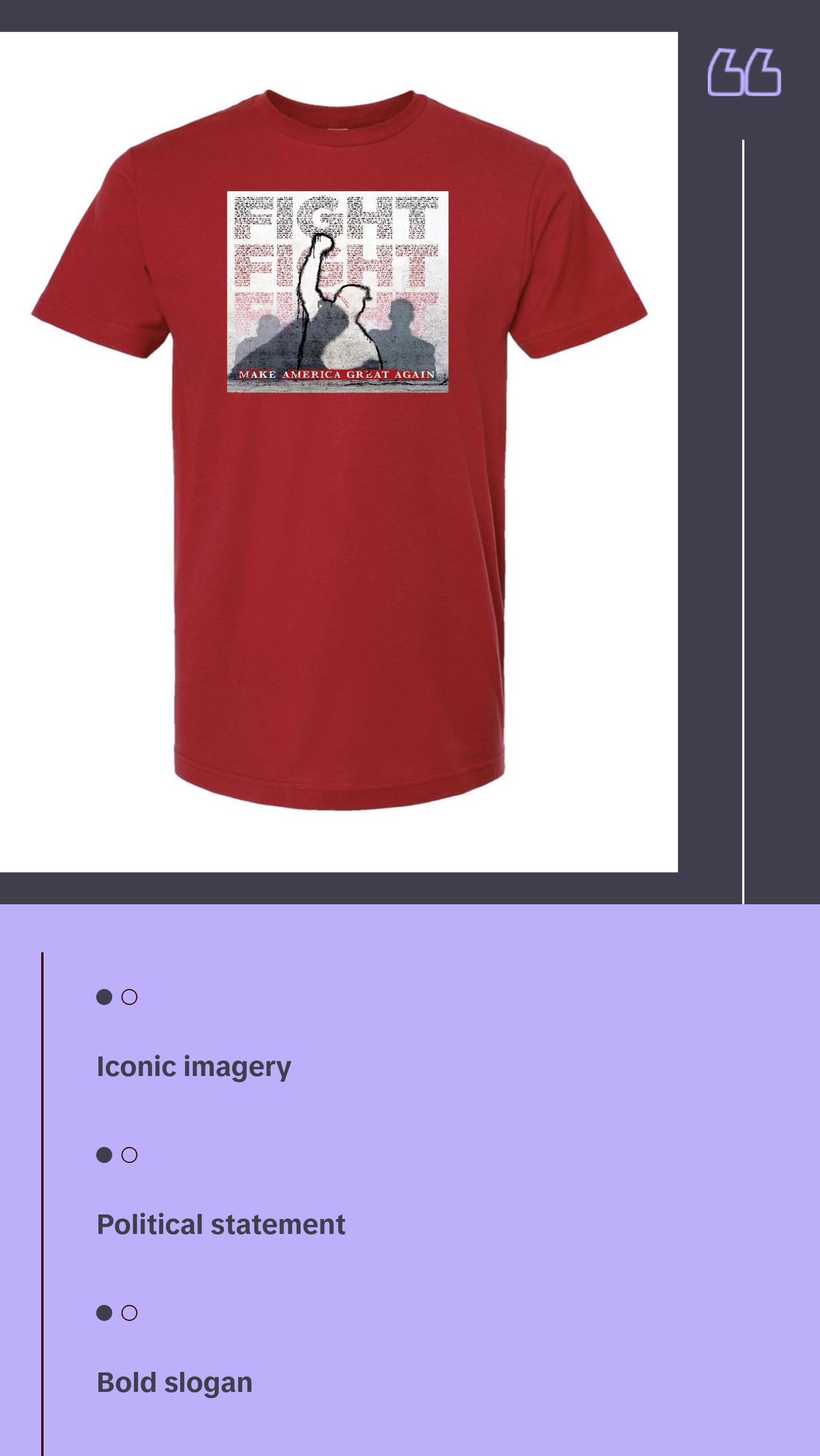 Unisex Iconic Trum Fight Fight Fight T-shirt