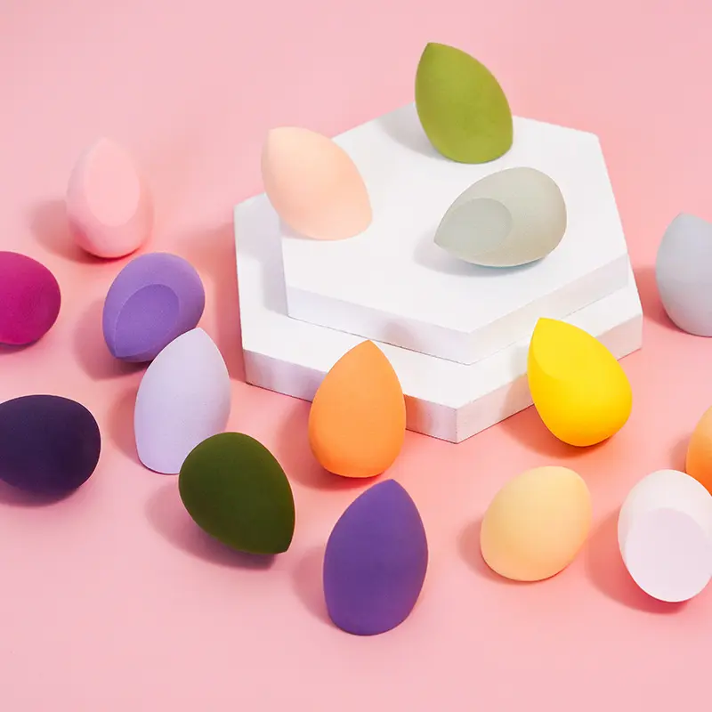 Makeup Sponges and Puffs Egg Shaped Various Shapes and Colors Non Clogging Beauty Makeup Tools