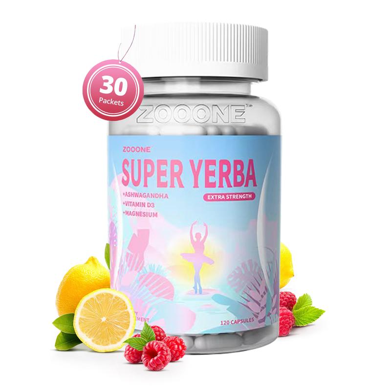 ZOOONE Yerba mate Superblend Clean Natural Energy 120 Capsule Dietary Supplement