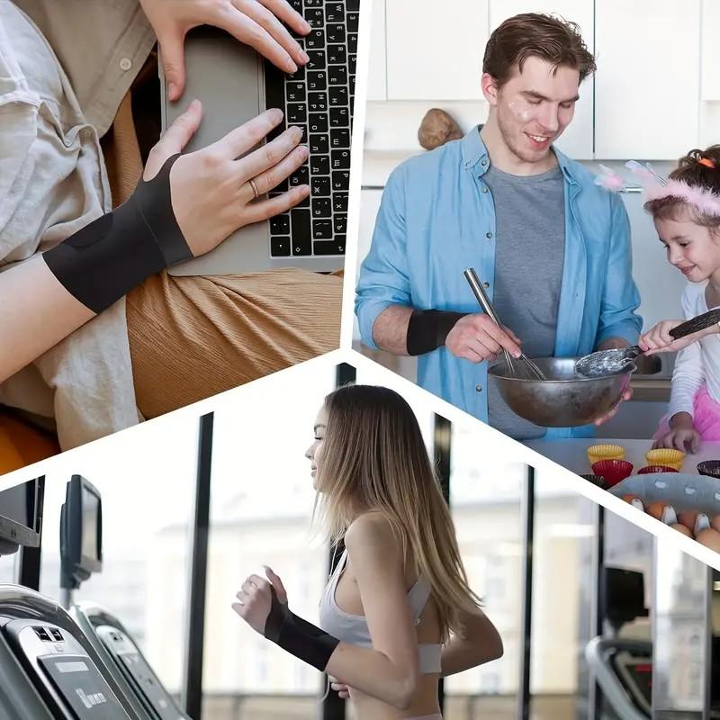 Ultra-Thin Elastic Wristbands 4PCS Unisex Nylon Wrist Joint Compression Supports Adjustable Size for Housework Comfortable Lightweight Healthcare Protect Your Wrist for Comfortable Wear