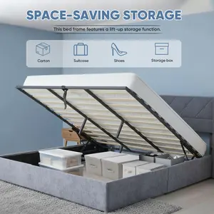 Quiet Manual Soft-Padded Air Bed with Lift Function - Space-Saving Solution for Small Apartments in Three Sizes to Meet Various Needs