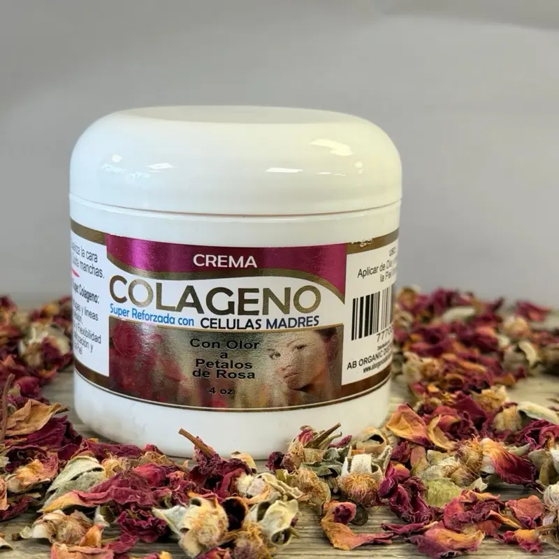 Collagen Facial Cream with Rose Petals and Mother Cells for Super Strengthened Skin Care Soothing Daily Moisturizers