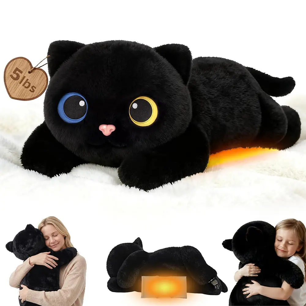 Weighted Black Cat Plush