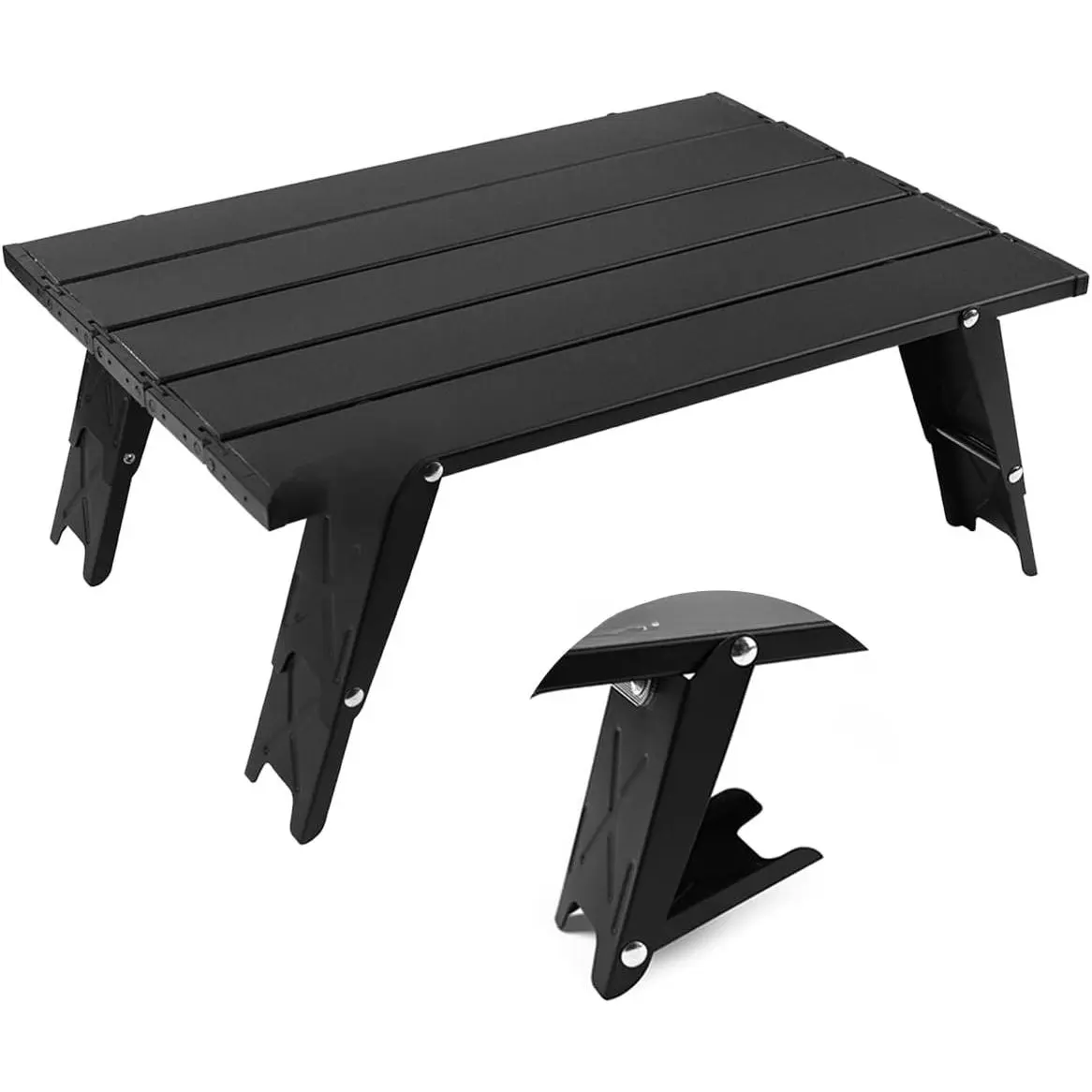 Ultralight Aluminum Adjustable-Height Foldable Camping Table, Portable Outdoor Table for Beach Use, Portable Outdoor Tables
