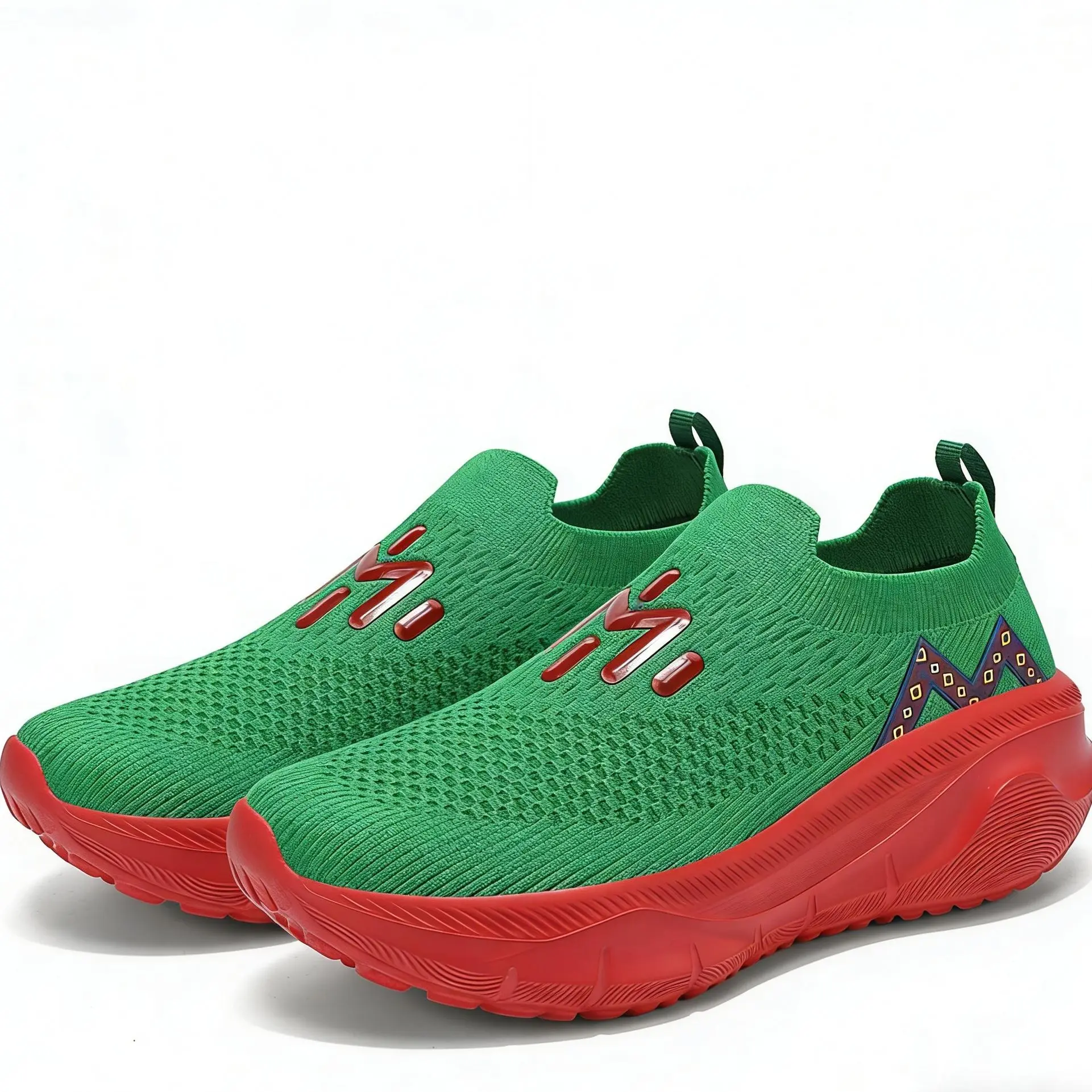 Modern Slip-On Sock Sneaker, Low Top Walking Sports Shoes with a Cushioned, Shock-Absorbing Rubber Sole, Breathable, Casual