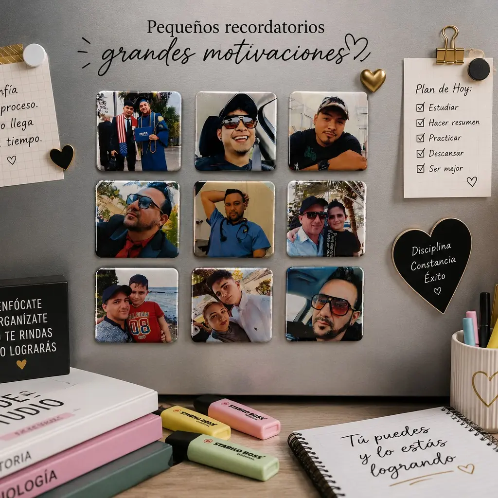 Custom 2x2 in Personalized Photo Refrigerator Magnet, Home Decor Gift for Fridge