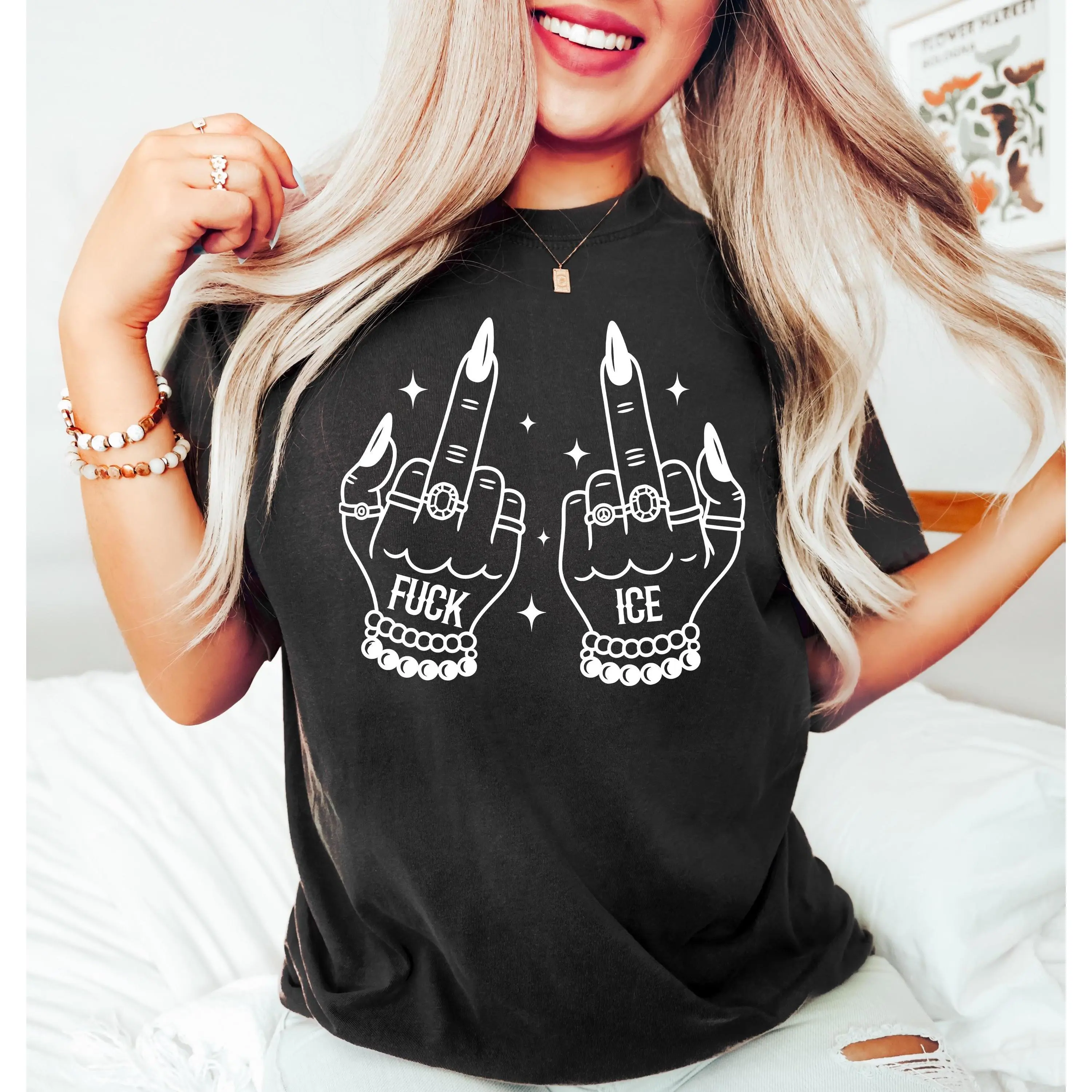 Fuck Ice Shirt, Anti-Trump Fuck Ice T Shirt, Abolish ICE Shirt, Human Rights Activist, Activism Apparel, Chinga La Migra Shirt