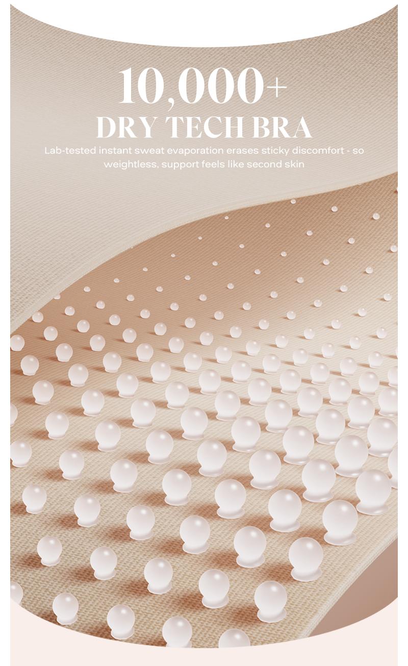 COMFELIE No Underwire Bra for Women, Seamless Comfort Lightly V-Neck Everyday Bra, Seamless Sports Bra Women underwear EB009