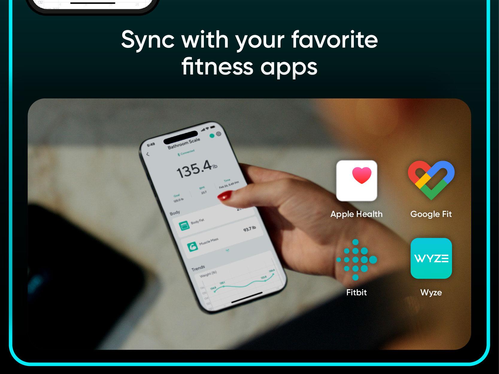 Wyze Scale Ultra — Wi-Fi Smart Weighing Scale, Huge 4.3" Screen —  Step-On Body Composition Measurements (Track Weight, BMI, Fat/Fit Goals)