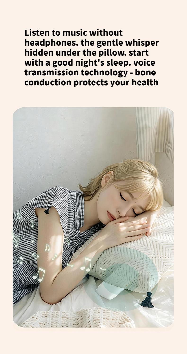 Under Pillow Speakers for Sleeping Bluetooth 6.0, 3D White Noise, Soft Immersive Sound Field, Pillow CD Player for Bedtime Music & Audiobooks, Headphone-Free Sleep Speaker, Volume Control & Sleep Timer, Side Sleeper Friendly, Compatible with Android & iOS