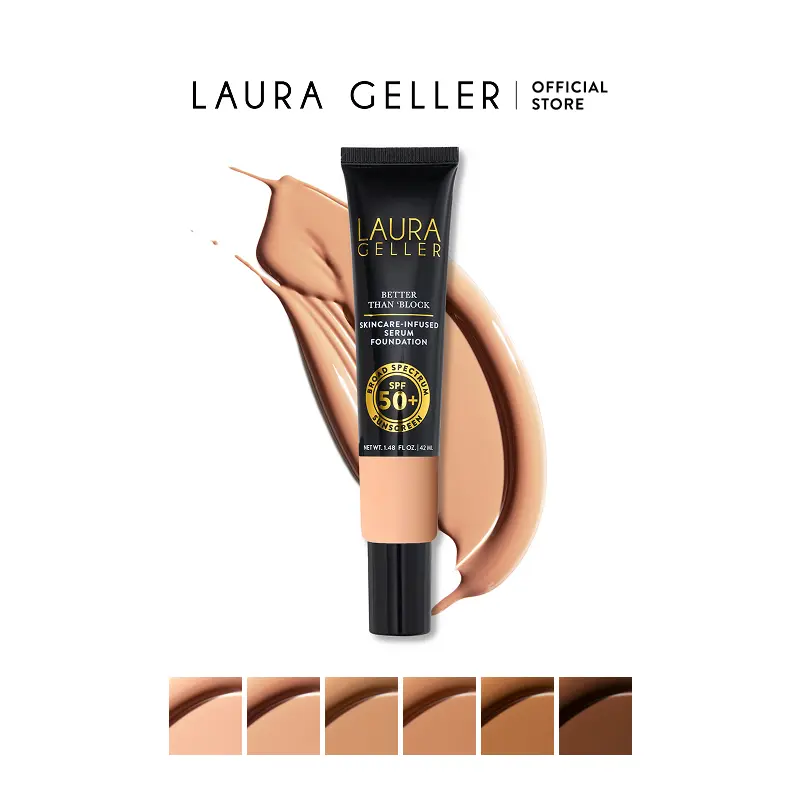 Laura Geller Better Than ‘Block Skincare-Infused Serum Foundation with Broad Spectrum SPF 50 Laura Geller Better Than ‘Block Skincare-Infused Serum Foundation with Broad Spectrum SPF 50