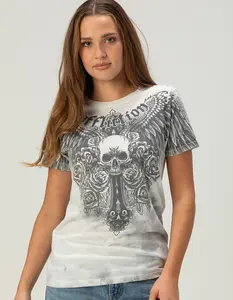 AFFLICTION Indifference Womens Fitted Tee
