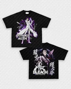 SOSUKE AIZEN TEE ANIME GRAPHIC T-SHIRT UNISEX FASHION CLOTHING FOR MEN & WOMEN