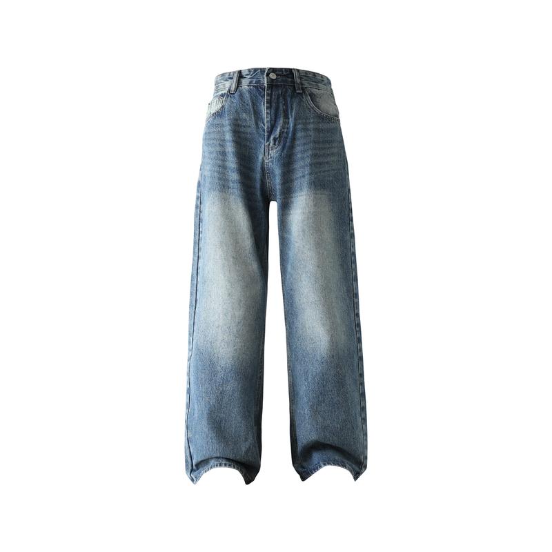 Clean Gent Unisex wide-leg jeans, loose fit, mid-waist design, regular length, comfortable wear in all seasons, casual wear, loose fit jeans, comfortable jeans Clean Gent Unisex wide-leg jeans, loose fit, mid-waist design, regular length, comfortable wear in all seasons, casual wear, loose fit jeans, comfortable jeans