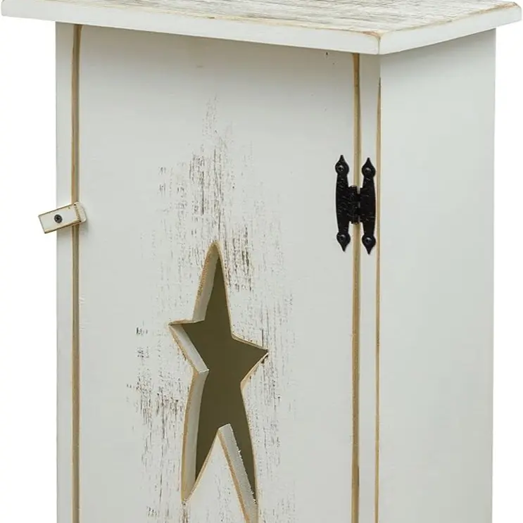 Country-Style Star Cabinet, Antique White
