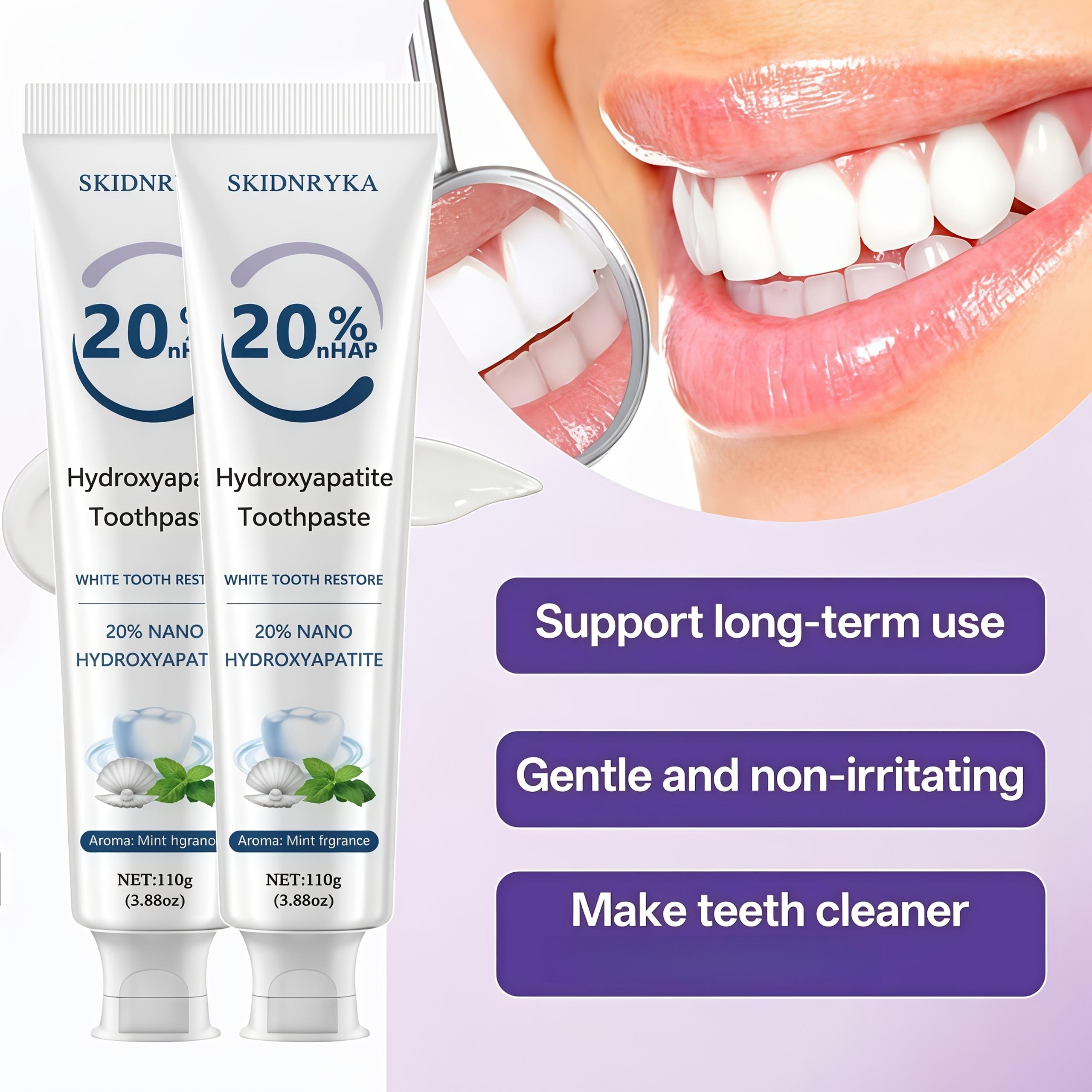 SKIDNRYKA 20% Enzyme Cleaning Toothpaste, Comes with Toothbrush for Teeth Whitening, Freshness Breath, Deep Cleaning and Whitening Teeth, Suitable for Home Travel Use, Oral Hygiene and Health Gift, Essential for Oral Care
