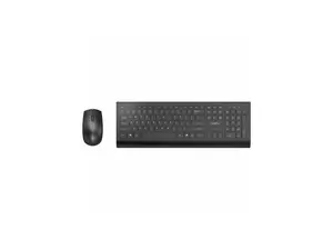 Rocstor Premium Combo Keyboard & Mouse - Wireless RF 2.40 GHz Keyboard - Black - Wireless RF Mouse - 1200 dpi - Black