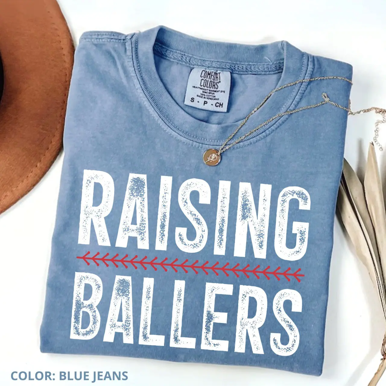 Comfort Colors  Baseball Mom Shirt Raising Ballers Funny Mama Shirt Baseball Season Softball, Jesus Top,  Womenswear