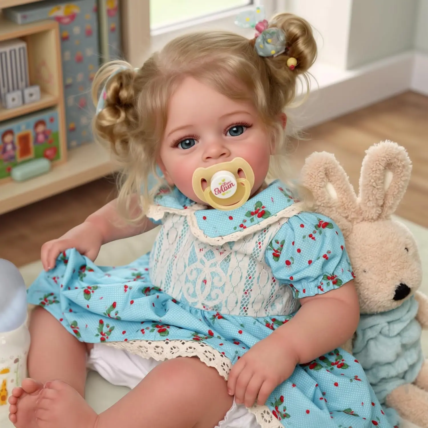 #backtoschool BABESIDE Reborn Baby Dolls, 17/20Inch Realistic-Newborn Baby Dolls, vinyl baby fat limbs+cloth body reborn baby with Accessories Set for Kids Age 3+ for Christmas New Year's gifts Collectible Dolls