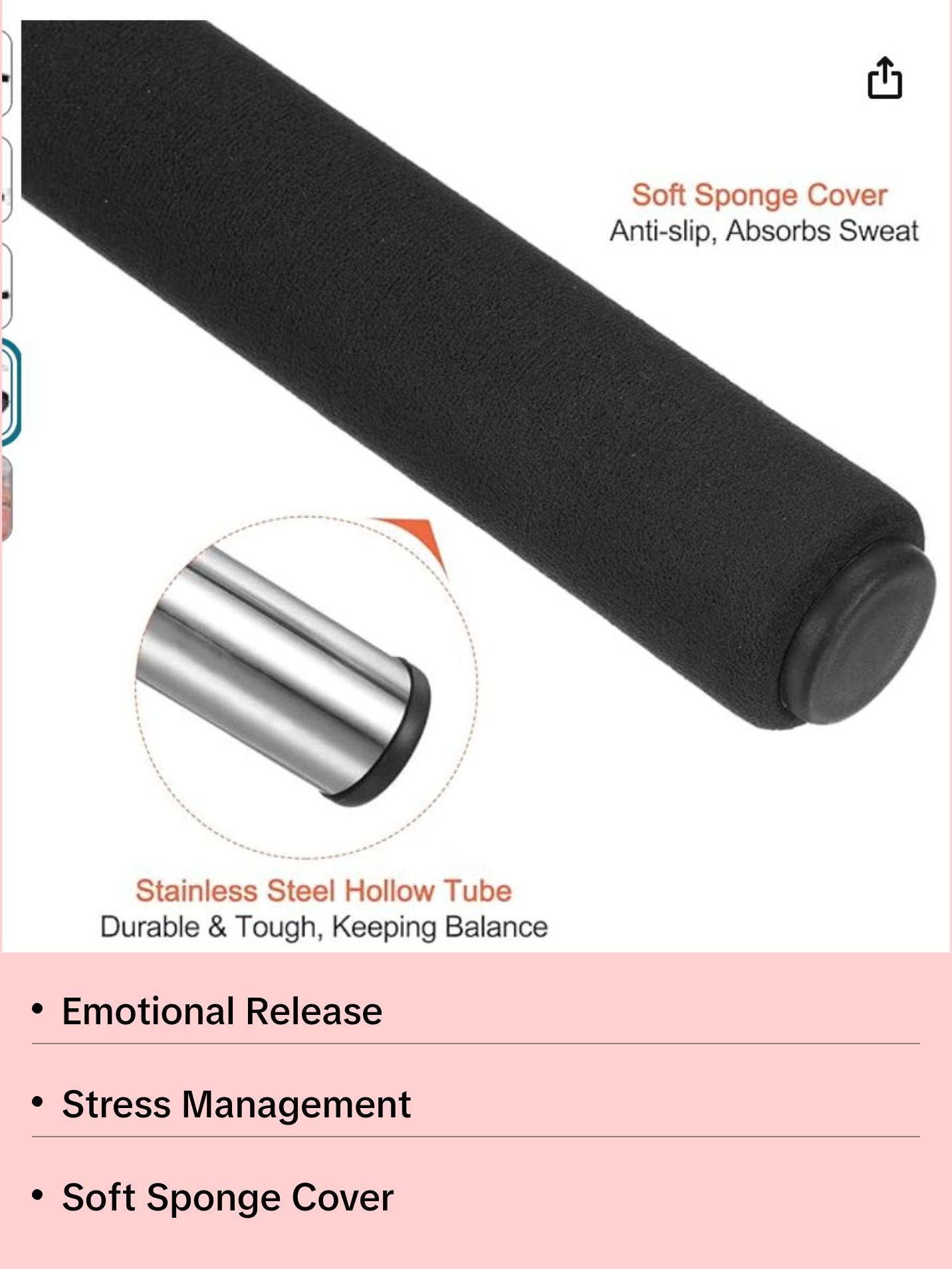 Rage Releaser Baton - Durable Foam Baton with Stainless Steel Core for Emotional Release