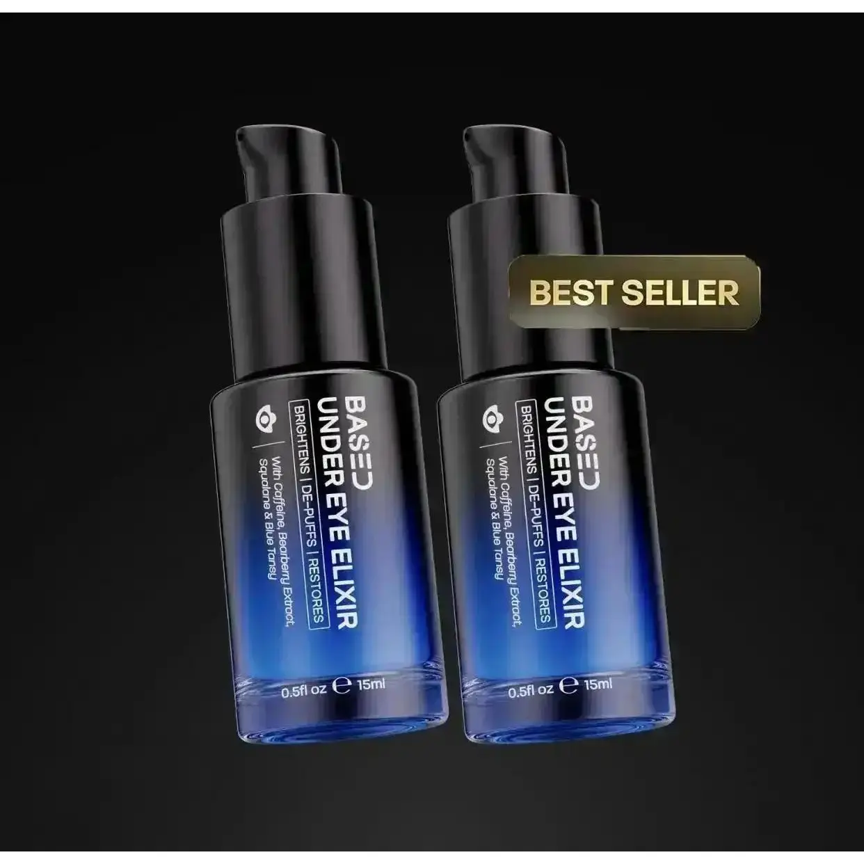 BASED Under Eye Elixir | Brightens, De-Puffs & Revitalizes Under Eyes | Simple, Effective, BASED, Eye Treatments