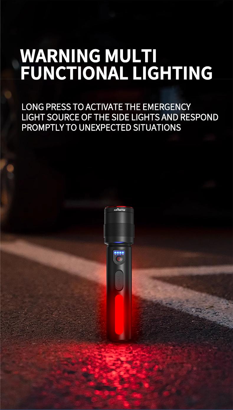 High Lumens LED Tactical Flashlight – 4 Light Modes, Zoomable, Waterproof, Rechargeable, Batteries Included – Perfect for Outdoor, Camping, and Emergency