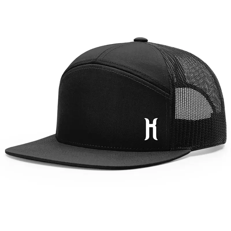 HatKings Seven Panel Trucker Hat SnapBack Adjustable Cap with Signature Logo