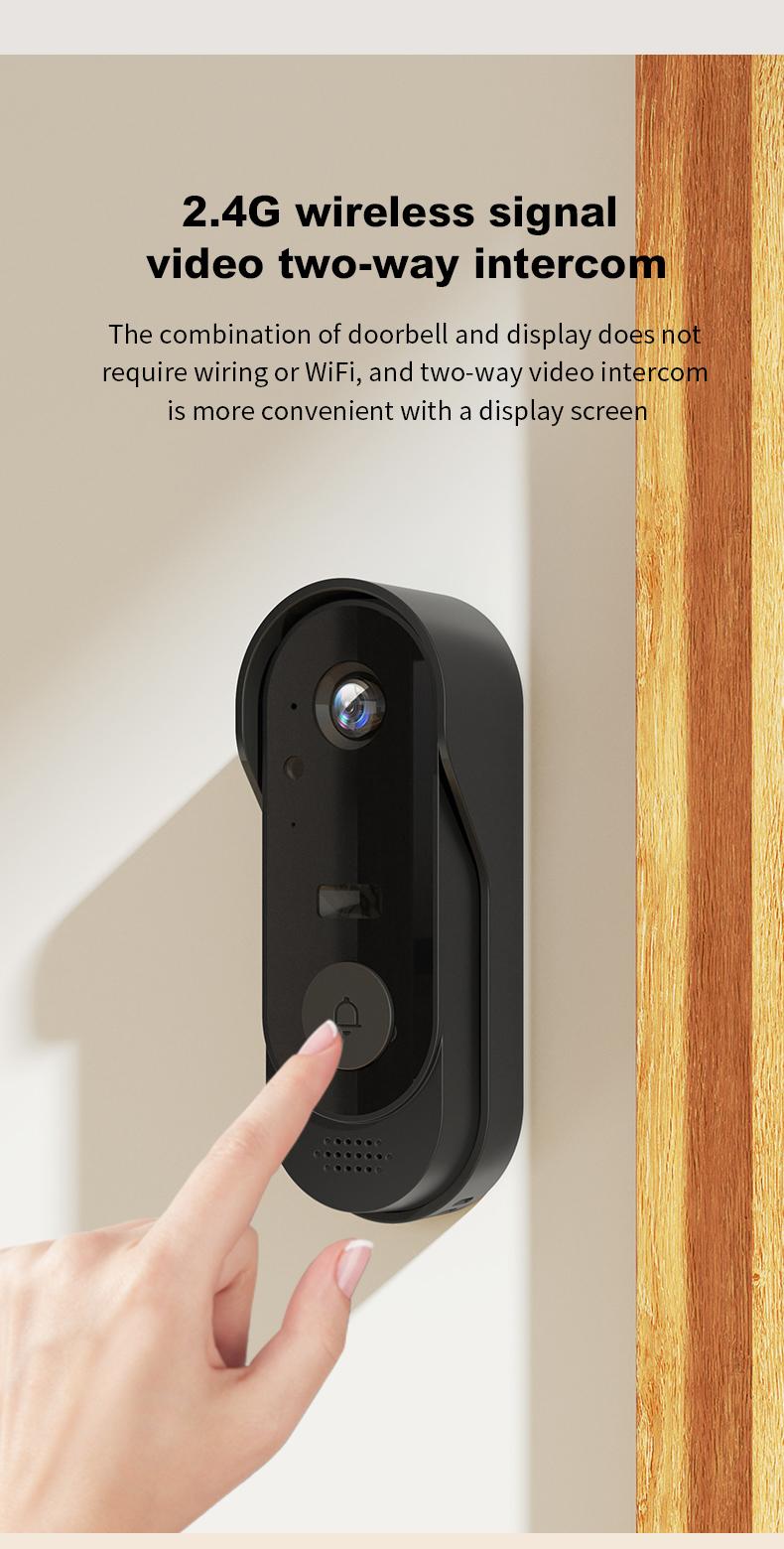 X8 Video Doorbell with Screen, No WiFi Needed, Local Storage, Waterproof & No Subscription Required