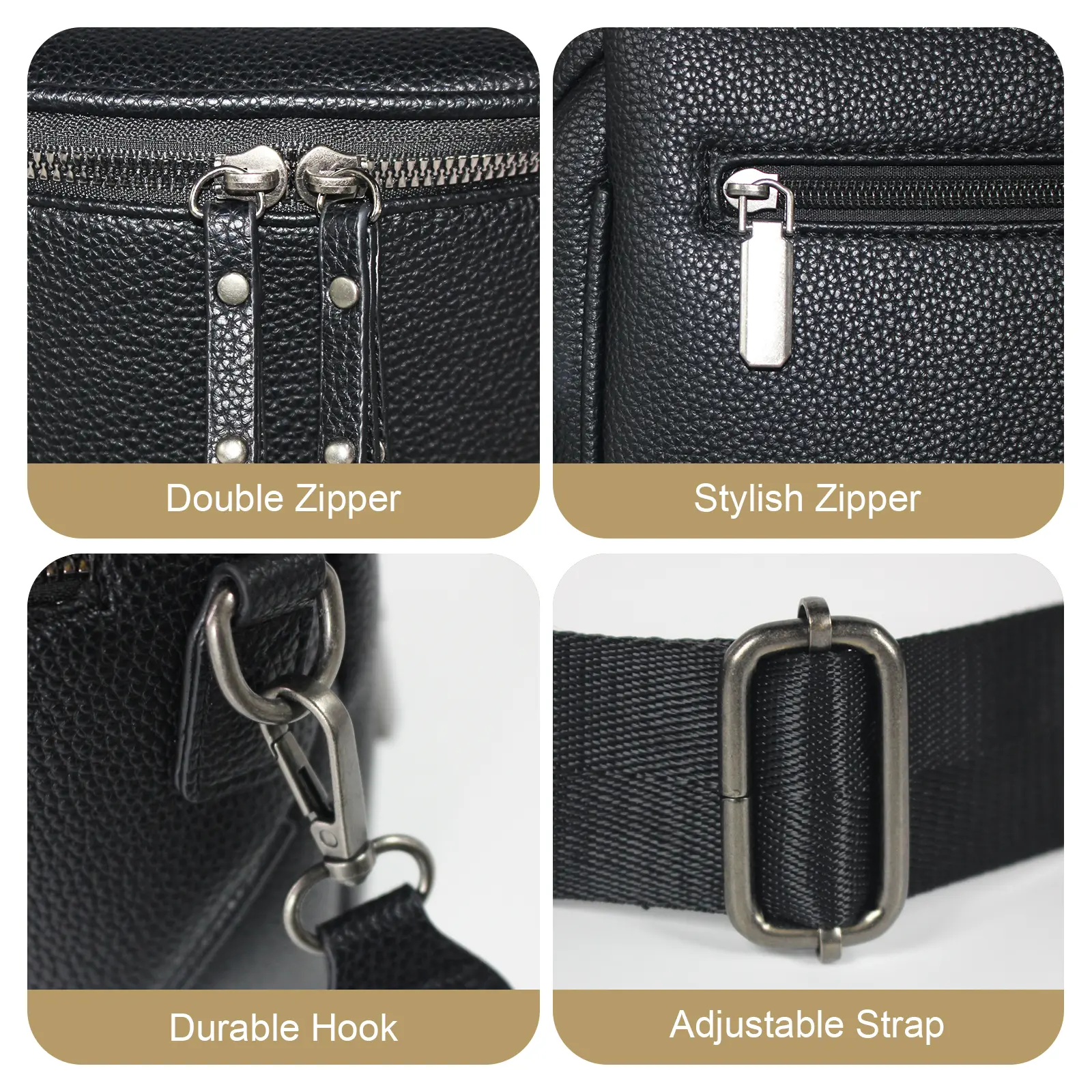 24時間以内発送 未使用品 希少カラー Leather Waist Bag Vegan Leather 2way Purse Small Shoulder Bag