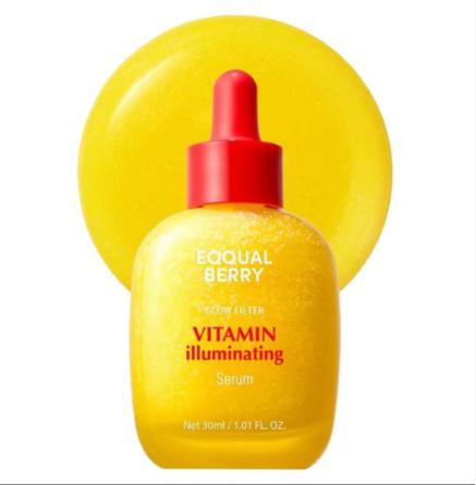EQQUALBERRY Vitamin Illuminating Serum-BrighteningVitamin C Serum withNiacinamide | Strengthens skin barrierlHydrates using Ceramide