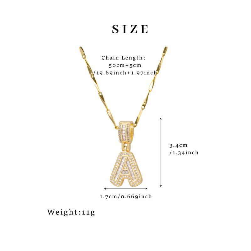 GGIRL Letter Necklace 18k Gold Plated Bling Dainty Necklaces Trendy Chunky Necklace Personalized Round Circle Pendant Zirconia Letters Name Crystal for Women 26 Alphabet Necklace Fashion Jewelry Gift for Holiday Haul Christmas Birthdays Anniversaries