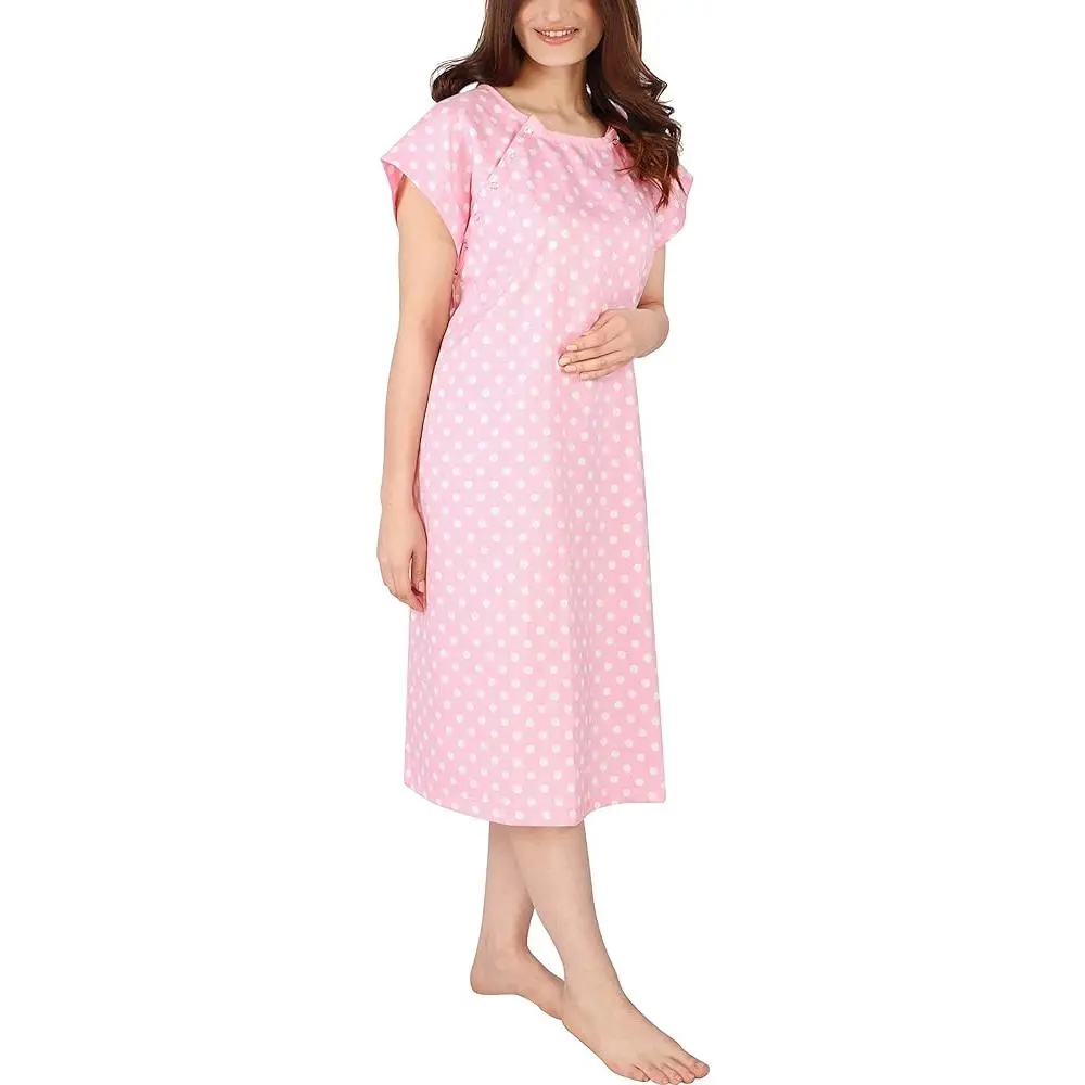 Utopia Care Women's Maternity Nursing Gown - Soft, Comfortable, Stylish Postpartum Outfits, Soft Nursing Clothes for Hospital Patients