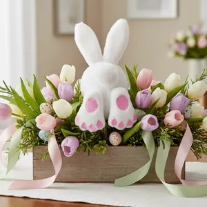5.5" Bunny Butt Floral Pick Easter Décor
