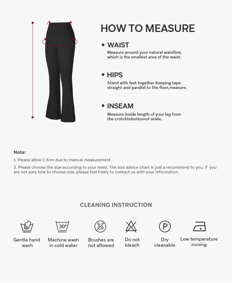 AFZWomen's Tummy Control Sport Flare Leggings Petite & Plus Hidden Back Pocket