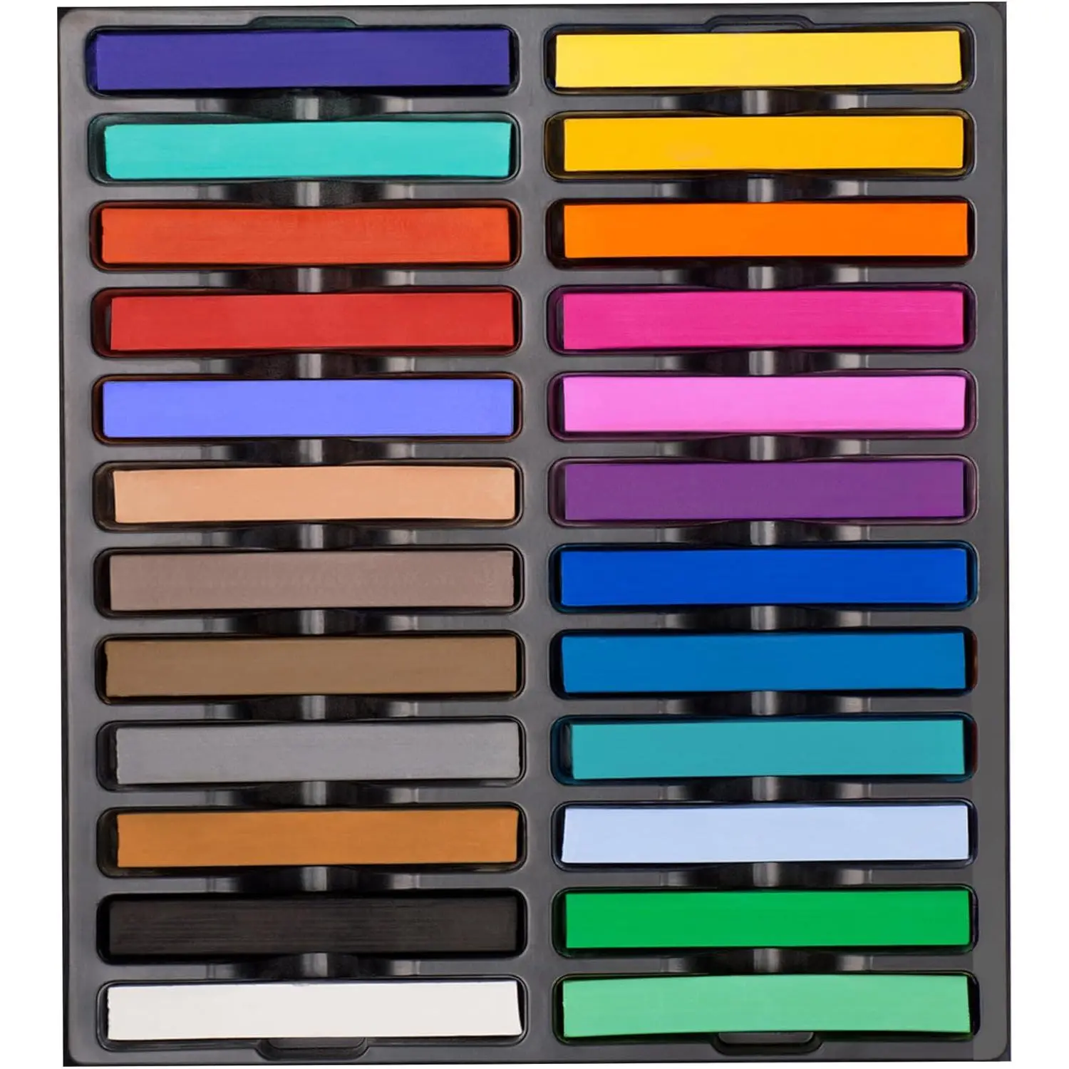 Soft Pastel for Artists, 24 count  Colors Chalk Sticks -  Pastel Art Supplies for Drawing, Blending, and Shading - Ideal for Adults and Beginners