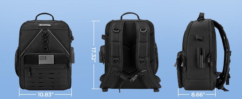 KastKing Karryall Fishing Tackle Backpack with Rod Holders 4 Tackle Boxes,40L Fishing Bag Storage Fishing Gear and Equipment, Multi-Functional Storage ,Waterproof & Durable Fishing Bag Ideal for Camping & Outdoor Activities Hunting