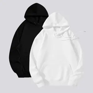 Men's Oversized Hoodie, Comfortable Street Style, Casual Hooded Sweatshirt, Casual Fitted Sweatshirt, Fall & Winter Fashion, Pure Color Graphic Tee, Sweatshirt Unisex, White Sweatshirt, Black Sweatshirt