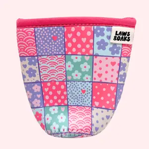 Icon Checks Coffee Sleeve Reusable Neoprene Cup Sleeve Eco-Friendly Comfortable Drink Sleeve for Iced Coffee Drinkware Accessories